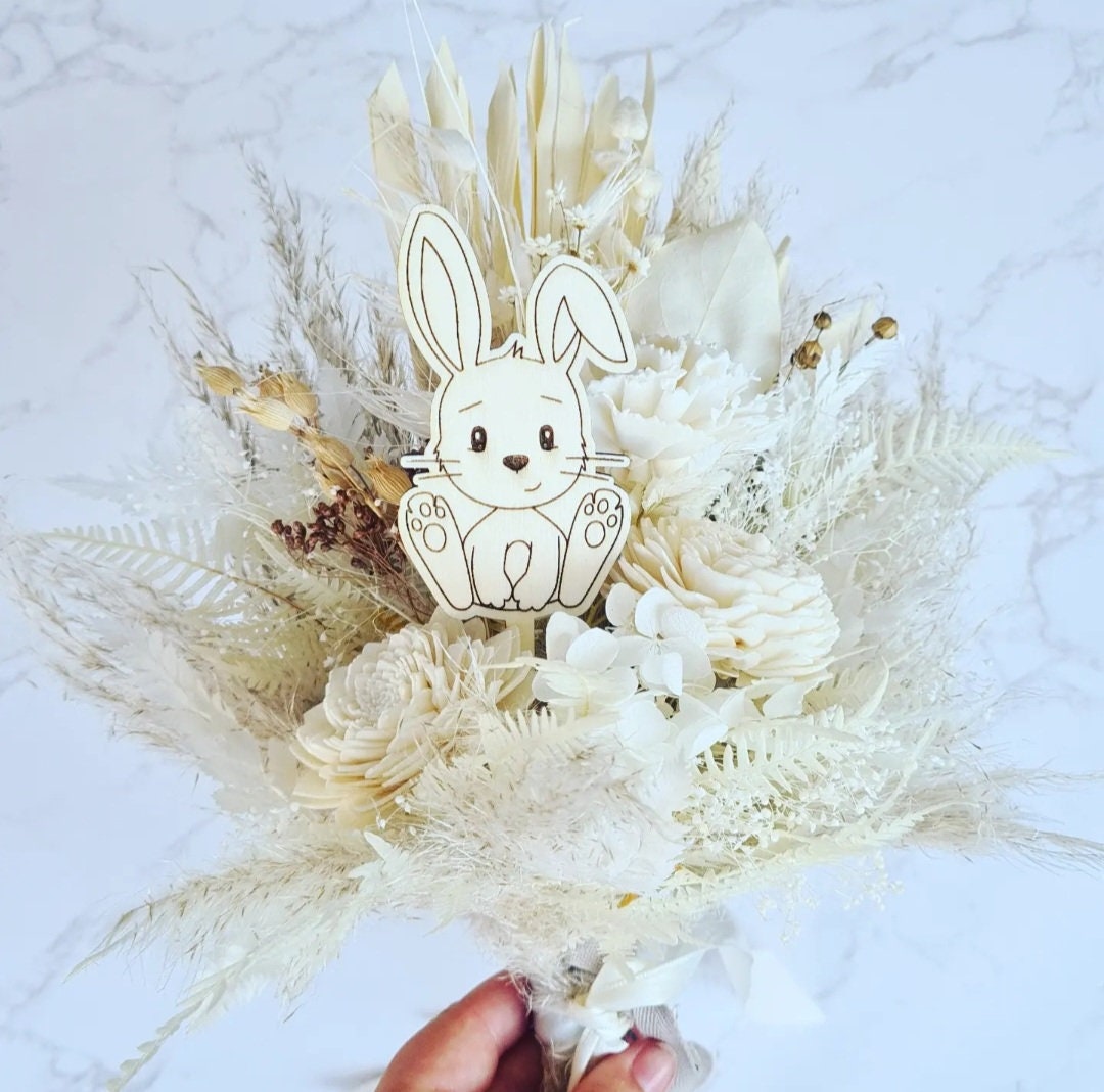 Cake Topper Hase zu Ostern, Stecker für Blumen oder die Torte