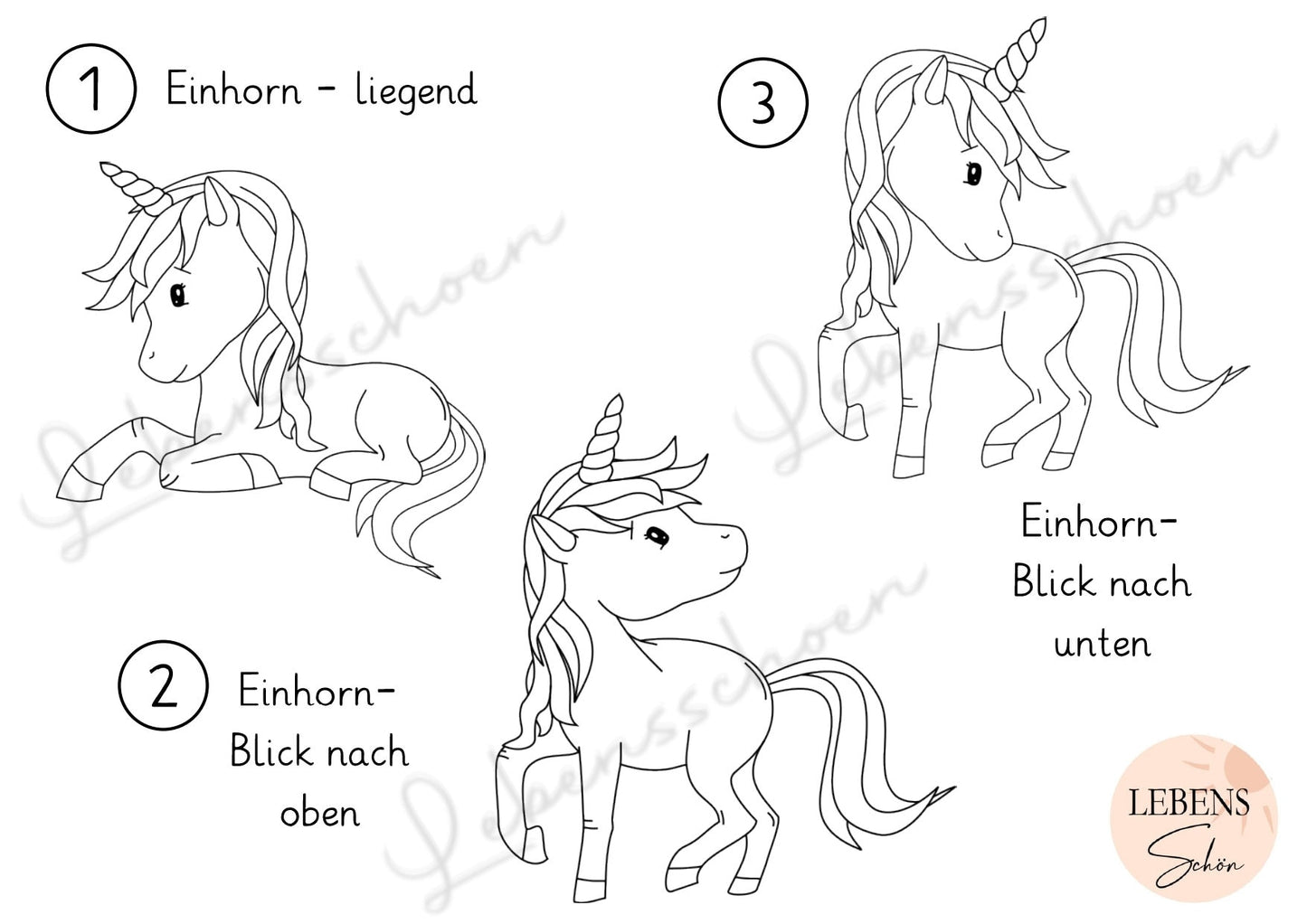 Frühstücksbrett, Vesperbrett und Schneidebrett mit süßem Einhorn