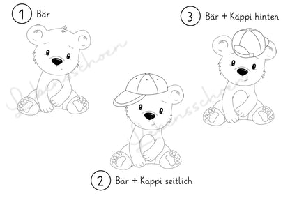 Frühstücksbrett mit süßem Bär, Vesper- und Schneidebrett