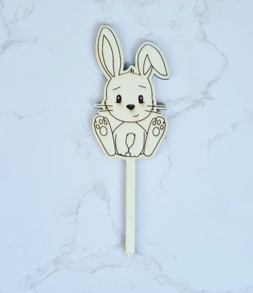 Cake Topper Hase zu Ostern, Stecker für Blumen oder die Torte