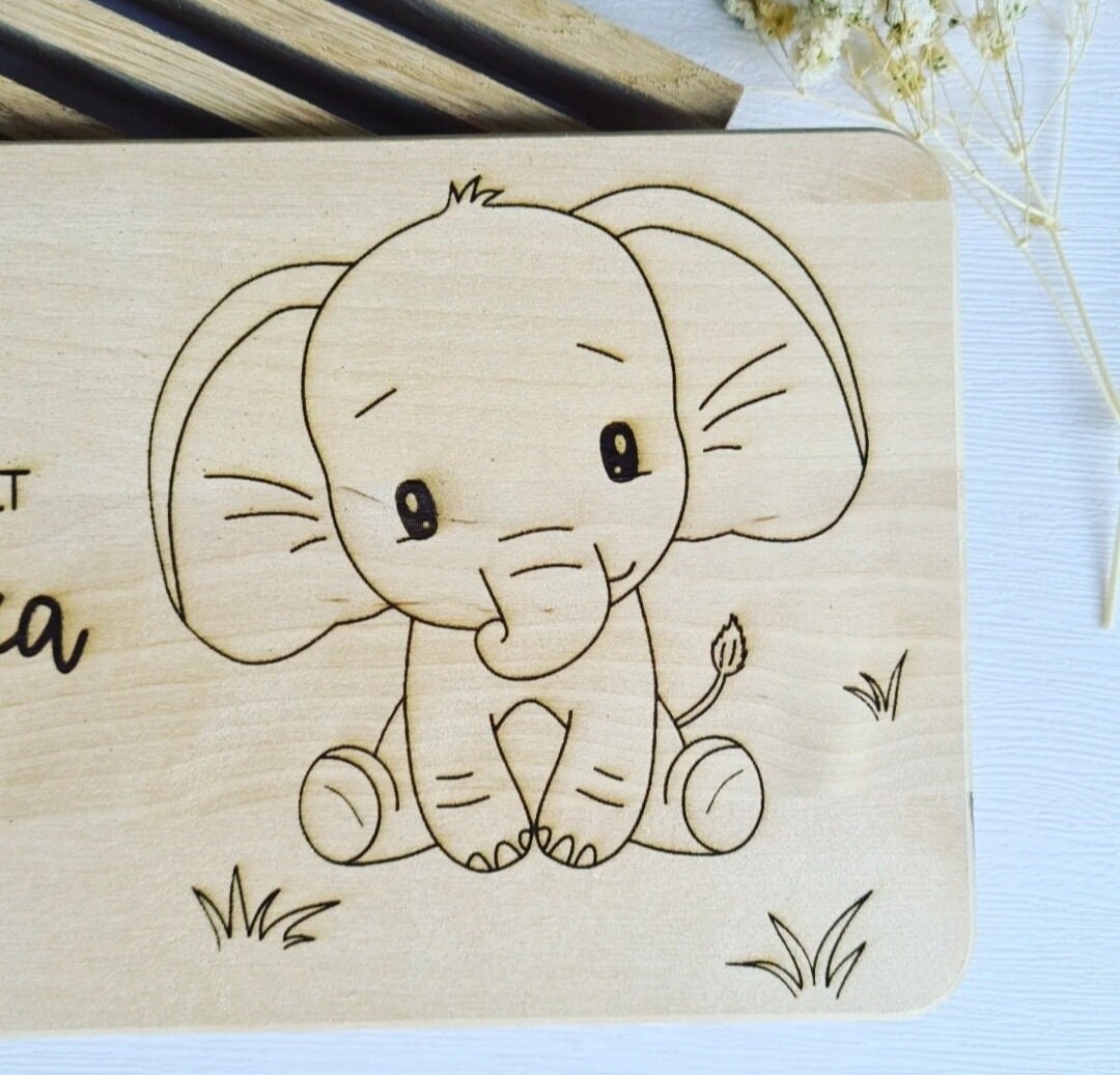 Frühstücksbrett mit süßem Löwe, Elefant oder Pferd, Schneidebrett