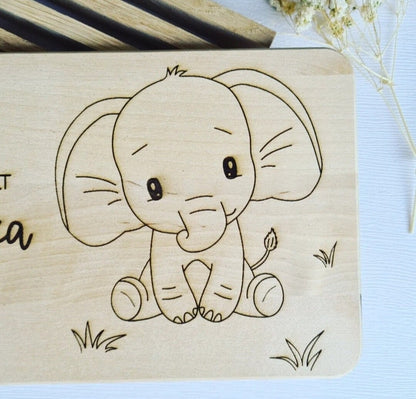 Frühstücksbrett mit süßem Löwe, Elefant oder Pferd, Schneidebrett