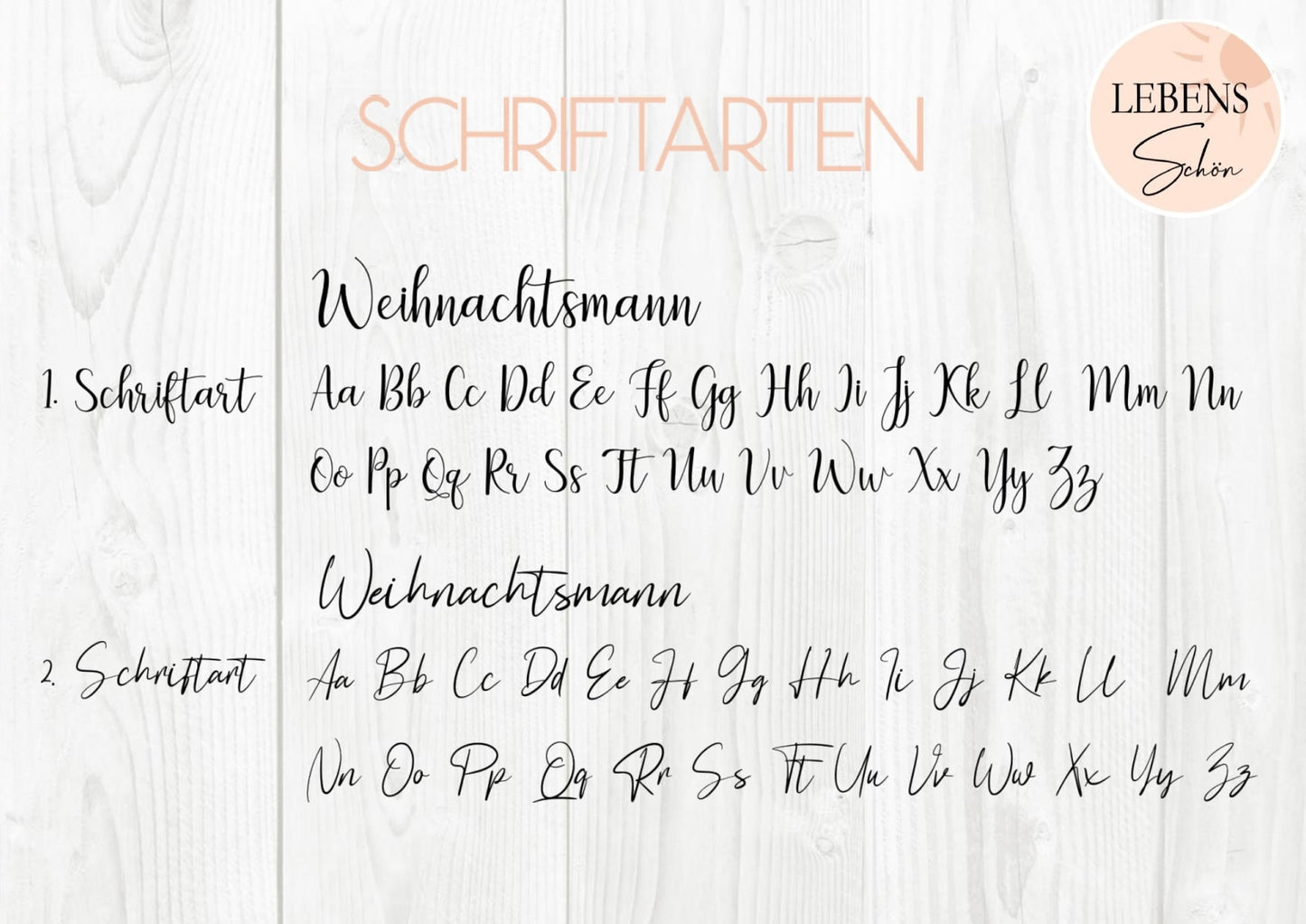 Wunschzettel an den Weihnachtsmann, Holz Brief mit eigener Wunschliste