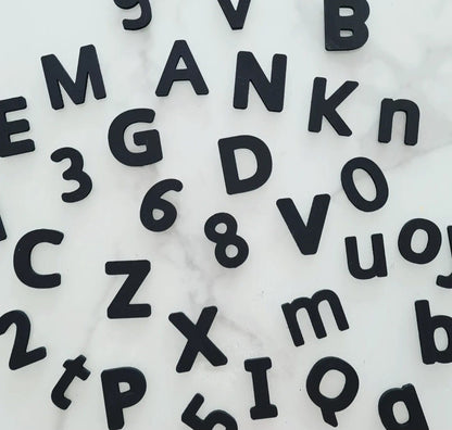 Zubehör für das Sand Tablett, Holz Buchstaben und Zahlen