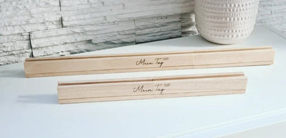 Tagesplan mit Leiste, Ablauf Tagesroutine mit Holz Kärtchen, Montessori Set