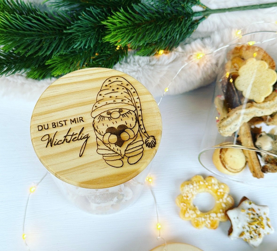 Vorratsglas für Weihnachten, Plätzchen Aufbewahrung