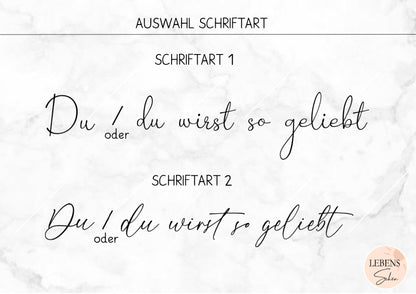 Du wirst so geliebt, Holz Schriftzug, Wand Dekoration im Kinderzimmer