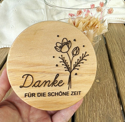 Vorratsglas Danke, Abschiedsgeschenk für Erzieher, Lehrer, Tagesmutter & Hebamme