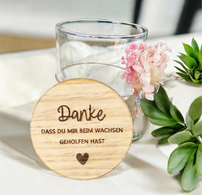 Vorratsglas Danke, Abschiedsgeschenk für Erzieher, Lehrer, Tagesmutter & Hebamme