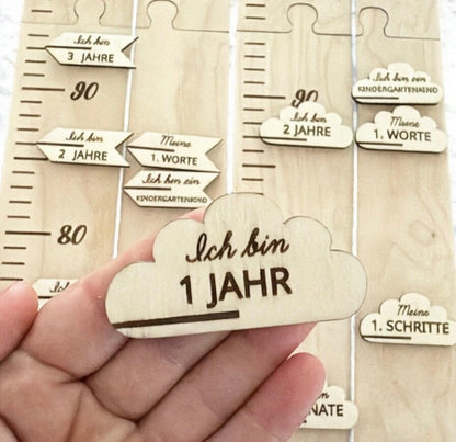 Zubehör für die Messlatte, Markierung von Meilensteinen & Entwicklung