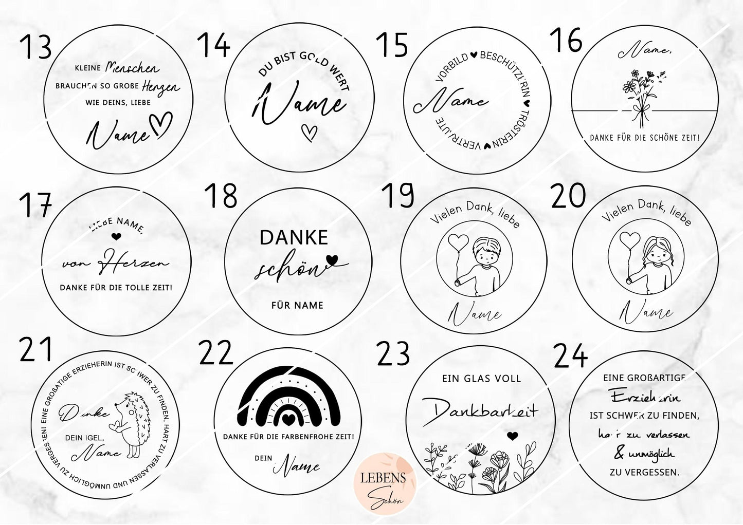 Vorratsglas Danke, Abschiedsgeschenk für Erzieher, Lehrer, Tagesmutter & Hebamme