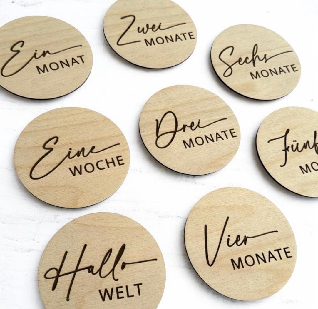 Meilensteine Baby 1-12 Monate, Foto Requisite für Monatsbilder, Geschenk zur Geburt