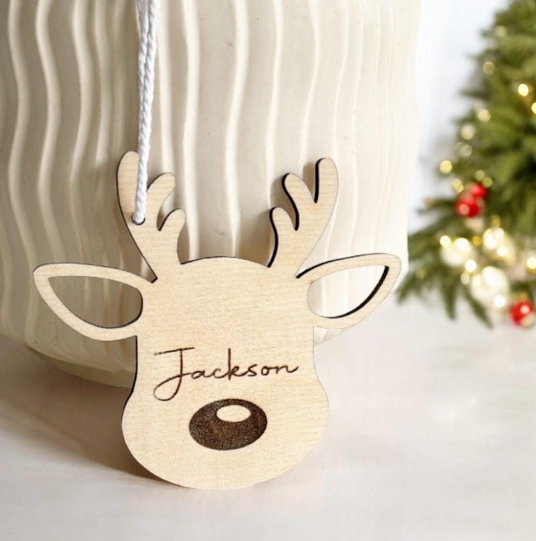 Anhänger Rentier Kopf, Baumschmuck für Weihnachten