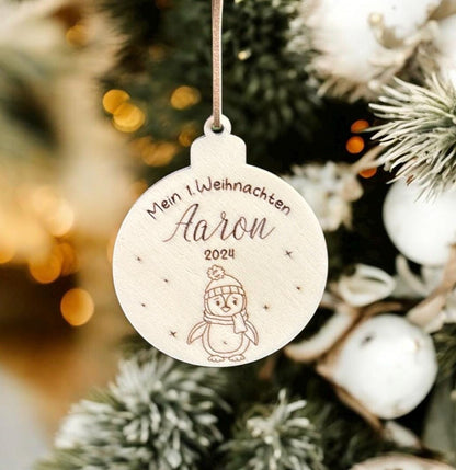 Weihnachtsanhänger, Baumschmuck für mein 1. Weihnachten, mit Tier Motiven