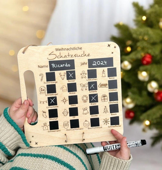 Schnitzeljagd Weihnachten, Beschäftigung für Kinder, Familienzeit, Countdown Adventskalender oder Wichtel Aufgaben