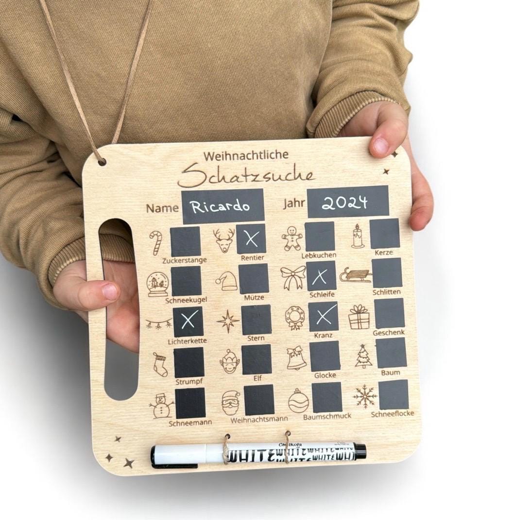 Schnitzeljagd Weihnachten, Beschäftigung für Kinder, Familienzeit, Countdown Adventskalender oder Wichtel Aufgaben