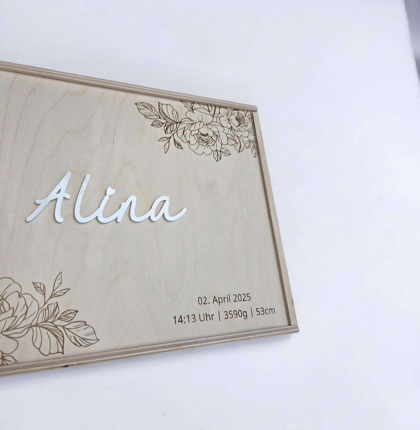 Erinnerungskiste Rosen Strauß, Geschenkidee zur Geburt, Taufe, Hochzeit, Babyparty