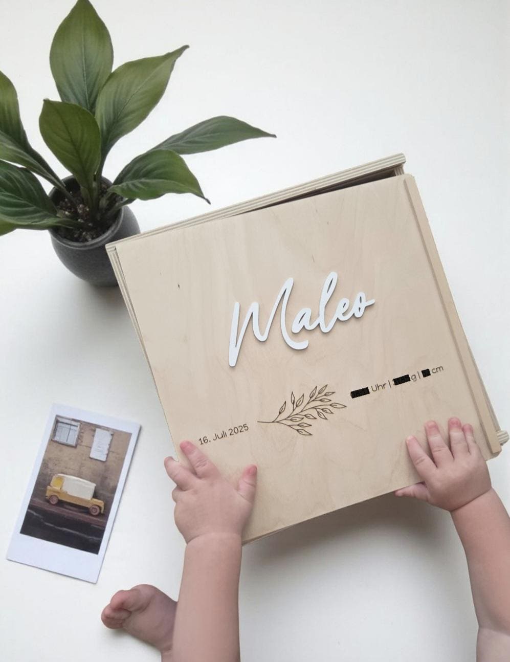 Erinnerungskiste Zweig, Geschenkidee zur Geburt, Taufe, Hochzeit, Babyparty