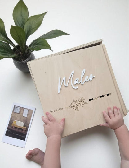 Erinnerungskiste Zweig, Geschenkidee zur Geburt, Taufe, Hochzeit, Babyparty