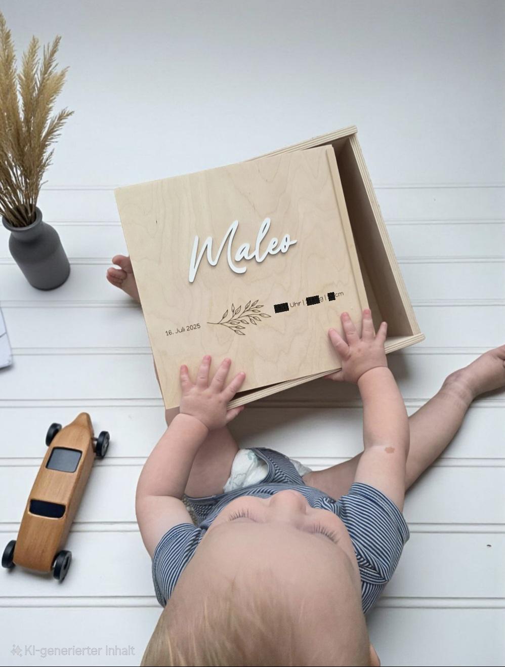 Erinnerungskiste Zweig, Geschenkidee zur Geburt, Taufe, Hochzeit, Babyparty