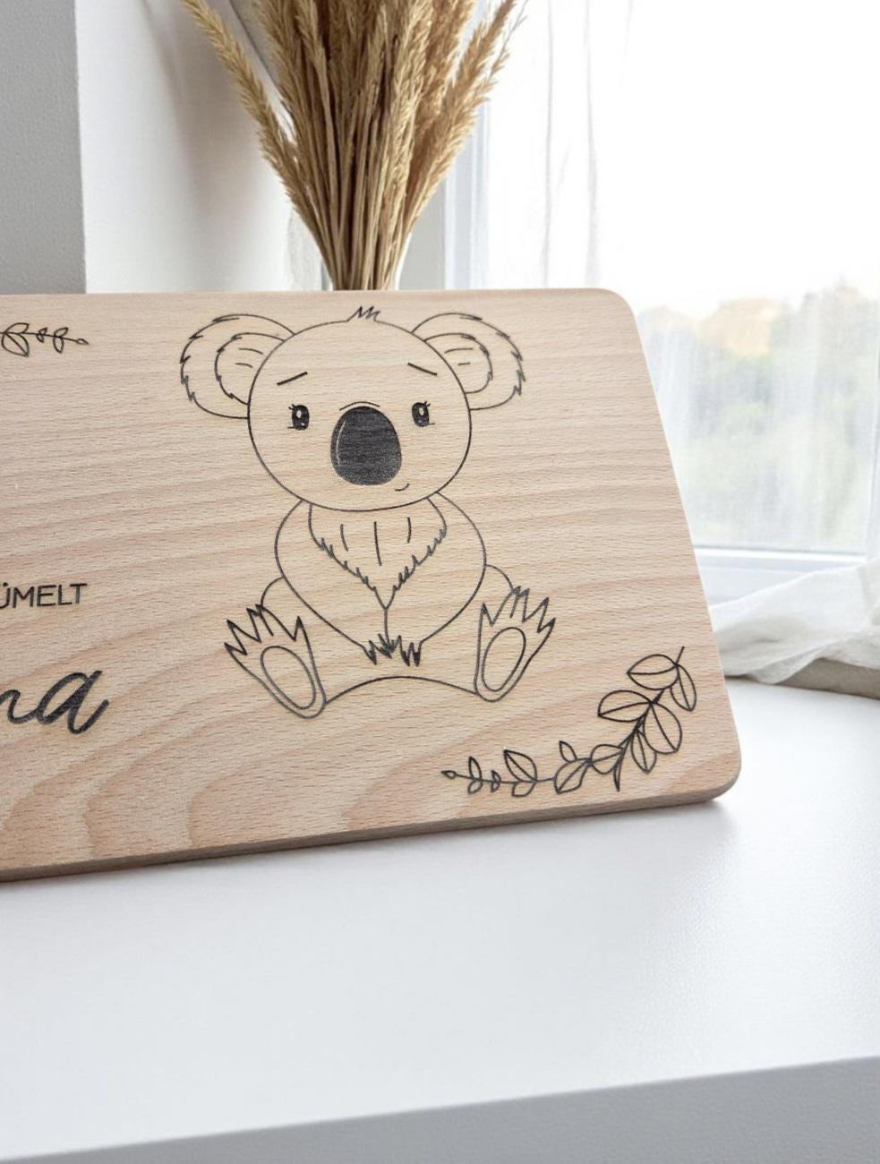 Frühstücksbrett mit süßem Koala, Vesper- und Schneidebrett