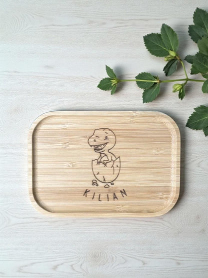 Lunchbox mit Tier Motiven, Dino oder Einhorn, Brotdose, für Picknick, Snacks, Pausenbrot, Frühstück, Geschenk