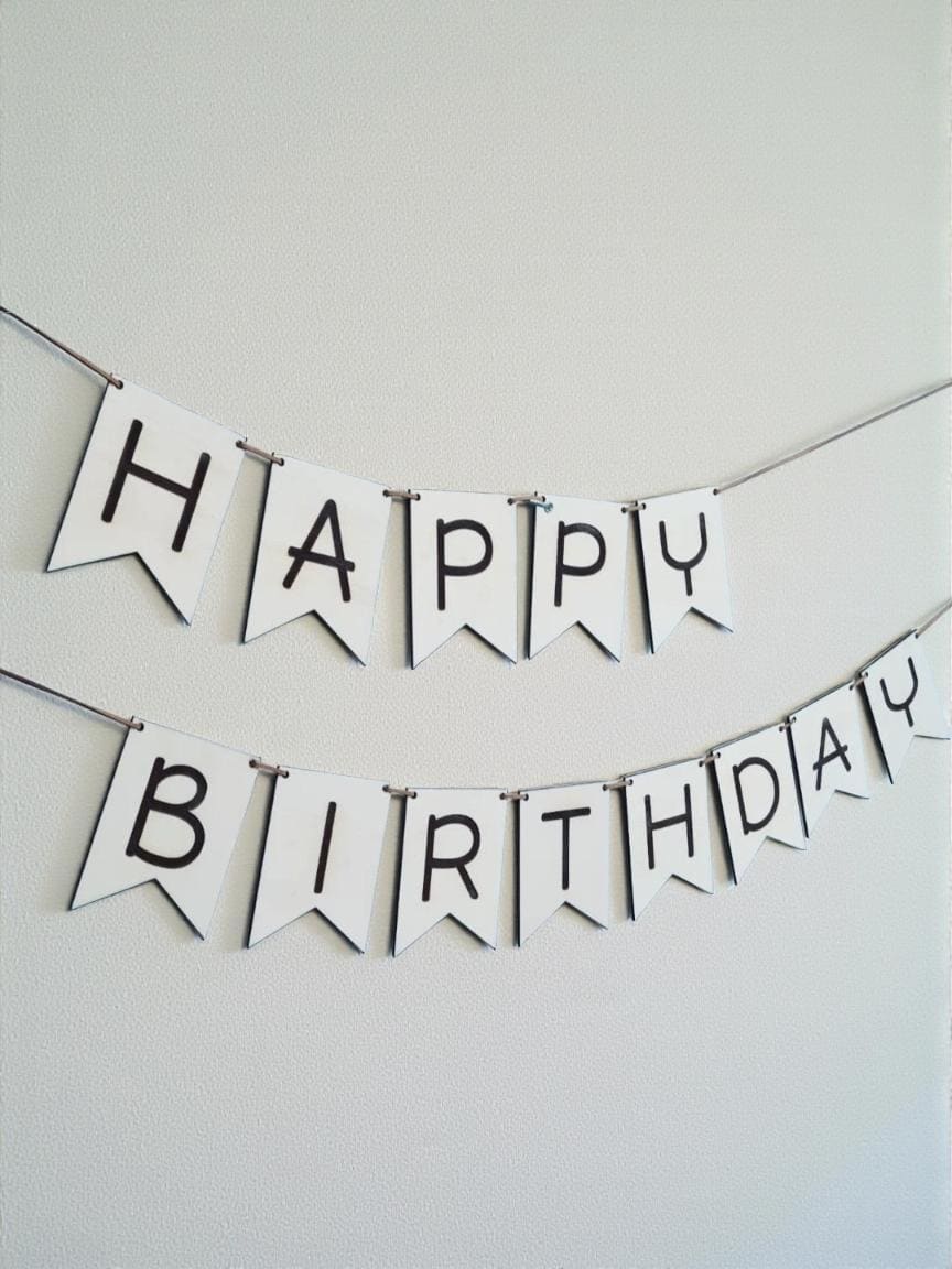 Happy Birthday Girlande, für den Geburtstag, Wand Dekoration