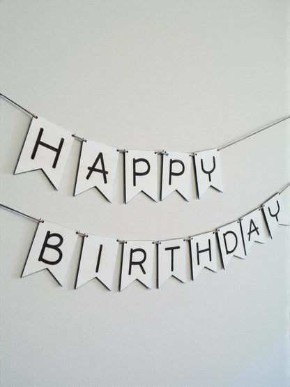 Happy Birthday Girlande, für den Geburtstag, Wand Dekoration