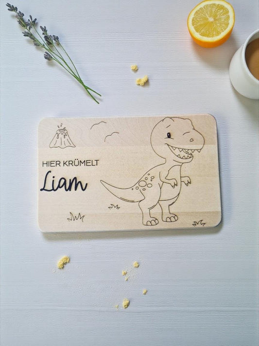 Frühstücksbrett mit süßem T- Rex, Vesper- und Schneidebrett