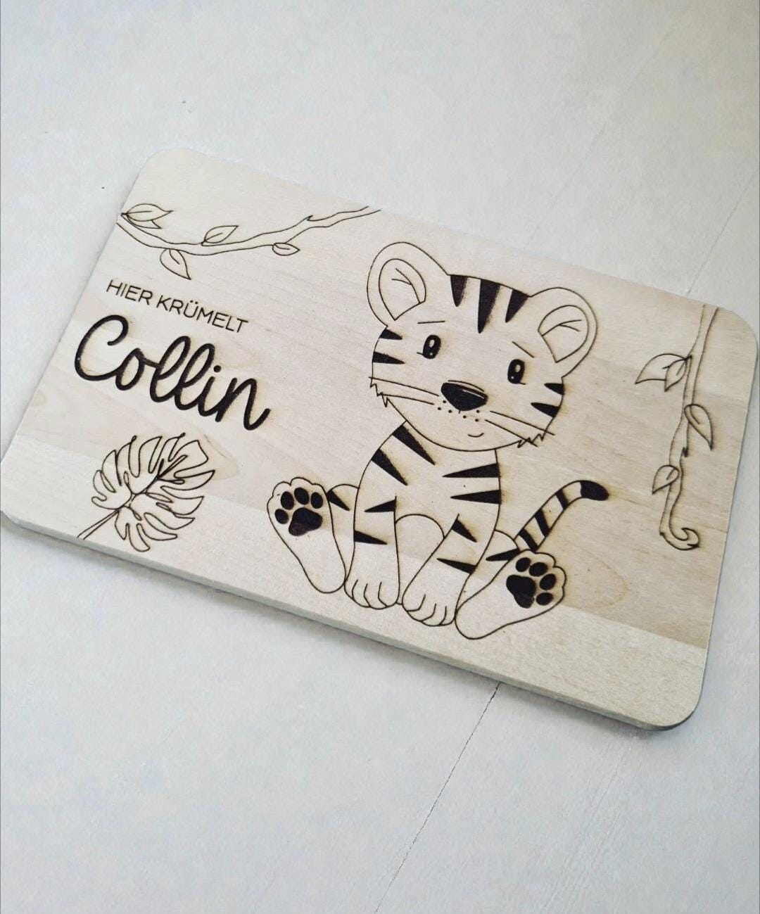 Frühstücksbrett mit süßem Tiger, Schneidebrett