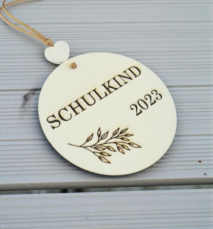 Schulkind Anhänger für die Schultüte, für die Einschulung